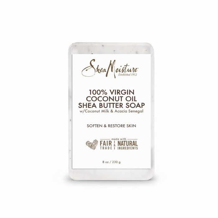 SheaMoisture virgin coconut oil and shea butter soap hydrating bar for dry skin gentle cleansing and moisturizing soap bar
