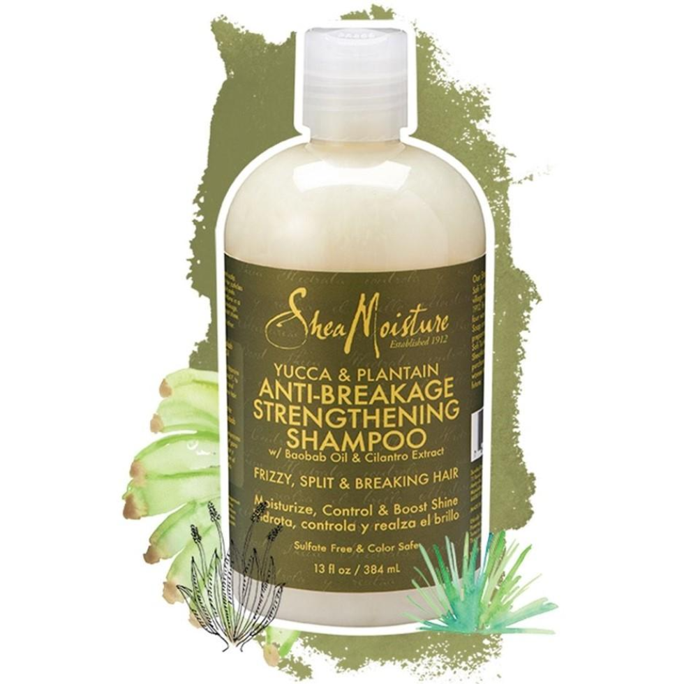 SheaMoisture yucca and plantain anti breakage strengthening shampoo 384ml sulfate free shampoo for weak damaged hair strengthening repair and frizz control
