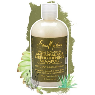 SheaMoisture yucca and plantain anti breakage strengthening shampoo 384ml sulfate free shampoo for weak damaged hair strengthening repair and frizz control
