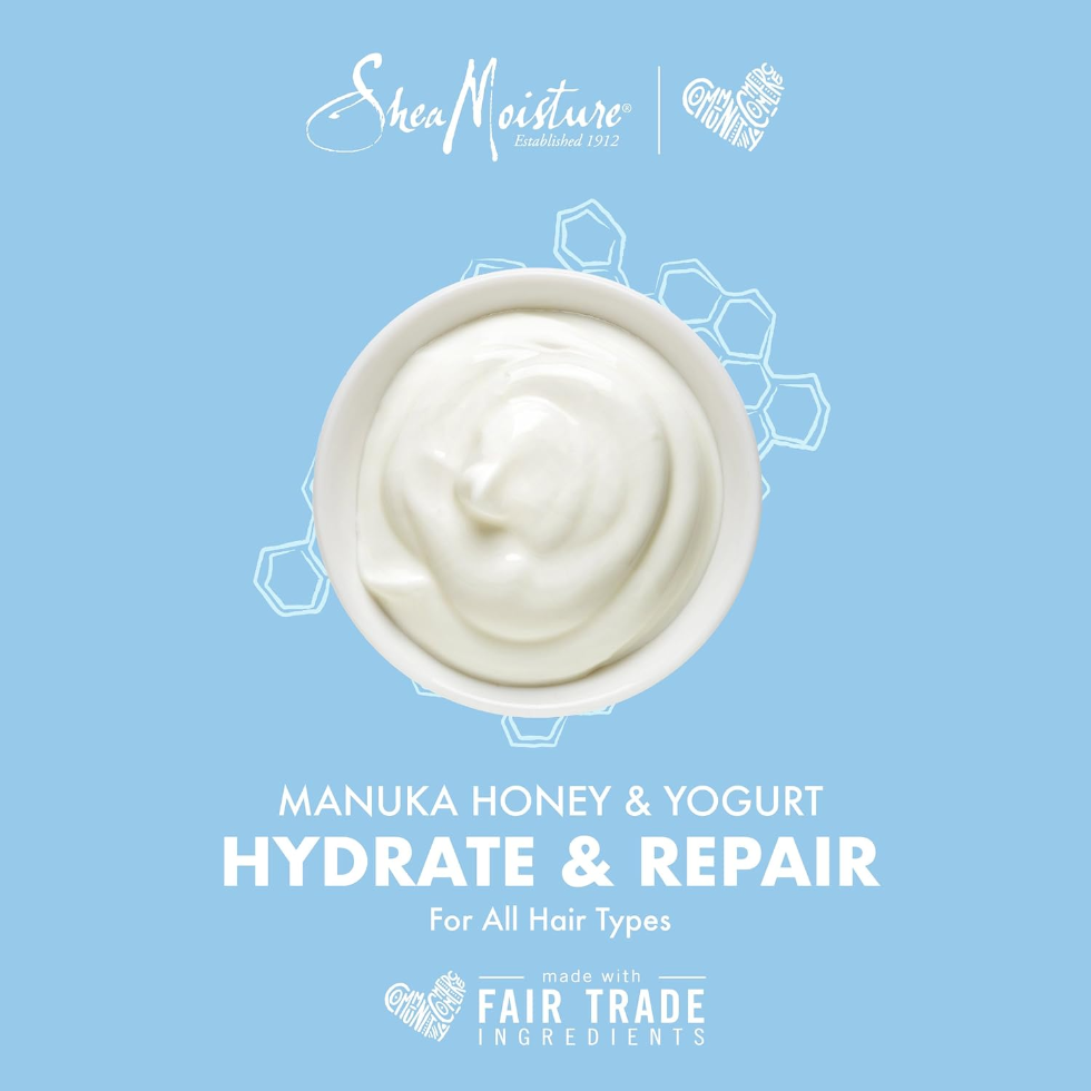 SheaMoisture manuka honey and yogurt hydrate and repair conditioner for dry damaged hair care