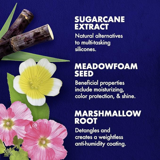 SheaMoisture sugarcane and meadowfoam leave-in styler for frizz control and hair repair smooth soft hair styling treatment