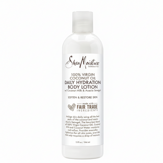 SheaMoisture virgin coconut oil daily hydration body lotion 384ml deep moisturizing skin care for soft smooth radiant skin