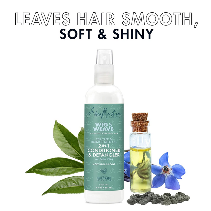 SheaMoisture Wig & Weave 2-in-1 Conditioner & Detangler | Tea Tree & Borage Oil