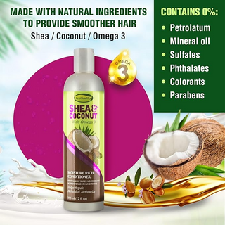 Sofn’Free GroHealthy Shea & Coconut Moisture Rich Conditioner 355ml | Deep Hair Hydration