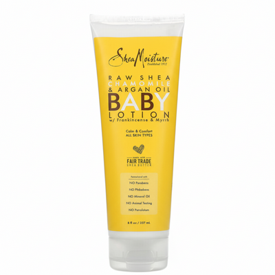 shea moisture baby lotion chamomile argan oil gentle nourishing soft smooth hydrated baby skin