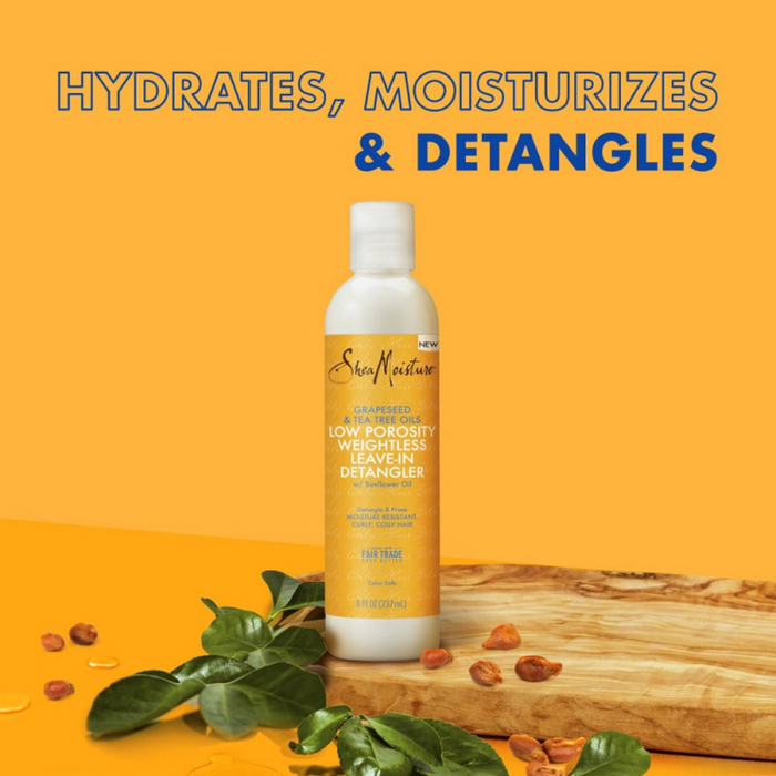 Shea Moisture Baobab & Tea Tree Oils Leave-In Detangler 237ml | Low Porosity Hydration
