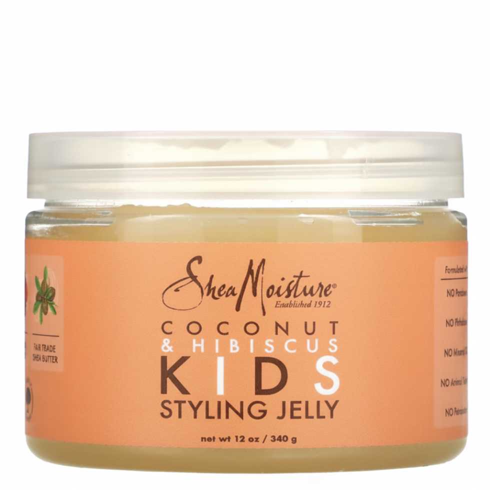 shea moisture coconut hibiscus kids styling jelly frizz free hold shine soft defined hair