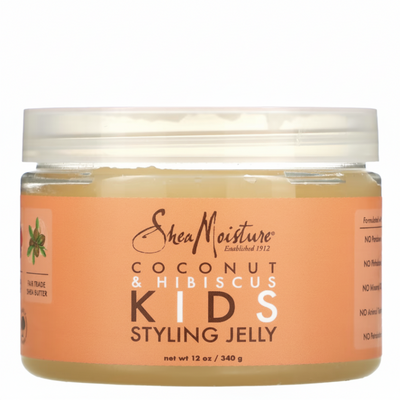 shea moisture coconut hibiscus kids styling jelly frizz free hold shine soft defined hair