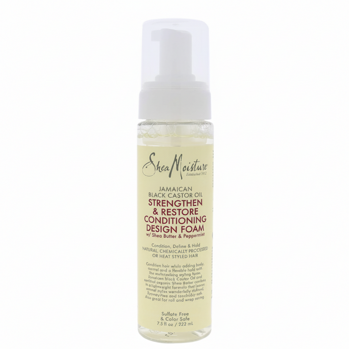 Shea moisture jamaican black castor oil conditioning design foam curl volume styling 222ml hair care