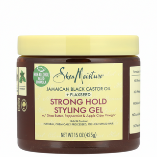 Shea Moisture jamaican black castor oil flaxseed strong hold styling gel 425g for curl definition and frizz control