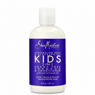 shea moisture kids 2 in 1 shampoo conditioner marshmallow root blueberries gentle detangling soft smooth hair