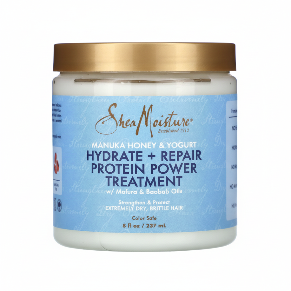 Shea moisture manuka honey yogurt protein treatment hydrate repair damaged hair 227g