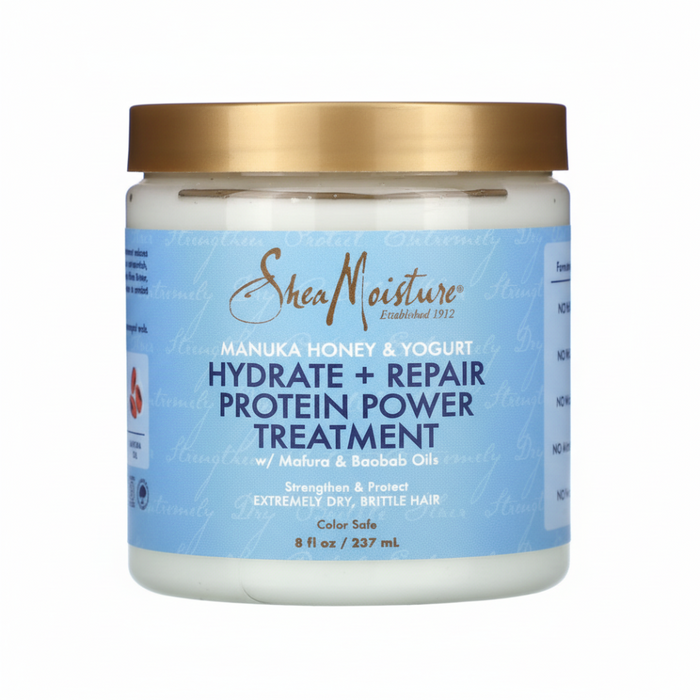 Shea moisture manuka honey yogurt protein treatment hydrate repair damaged hair 227g