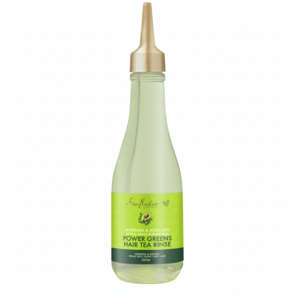 Shea moisture moringa avocado power green hair tea rinse for hydration shine smooth hair 237ml