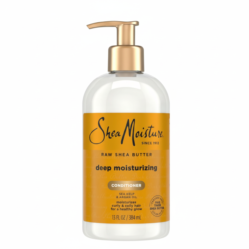 Shea moisture raw shea butter deep moisturizing conditioner for curly coily dry hair 384ml