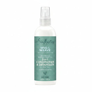 Shea moisture wig and weave tea tree borage seed oil 2 in 1 conditioner detangler 237ml hair care