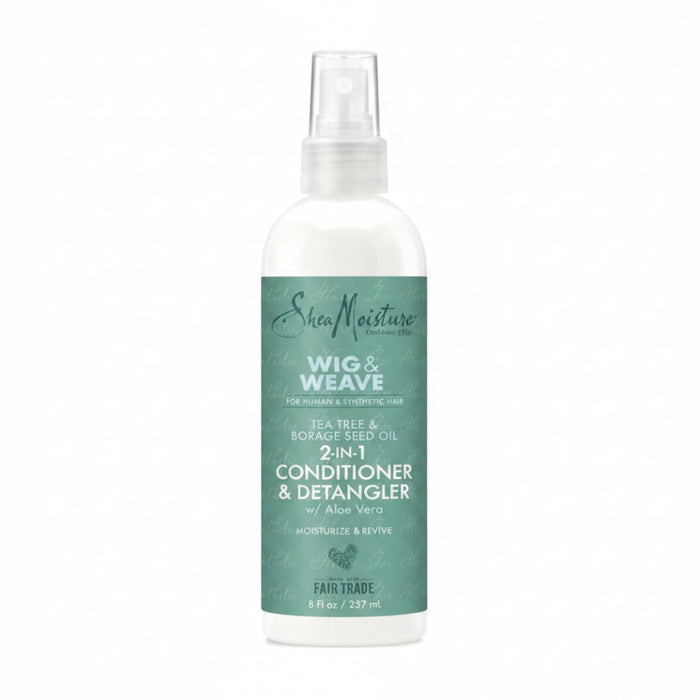 Shea moisture wig and weave tea tree borage seed oil 2 in 1 conditioner detangler 237ml hair care