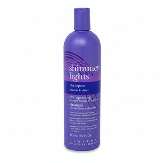 Shimmer lights blonde silver shampoo 473ml for anti brass bright cool toned shiny hair