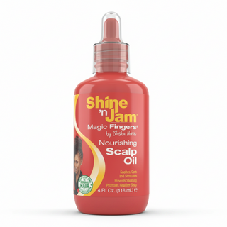 Shine N Jam Magic Fingers Nourishing Scalp Oil 4oz for braid moisture dry scalp relief and shine