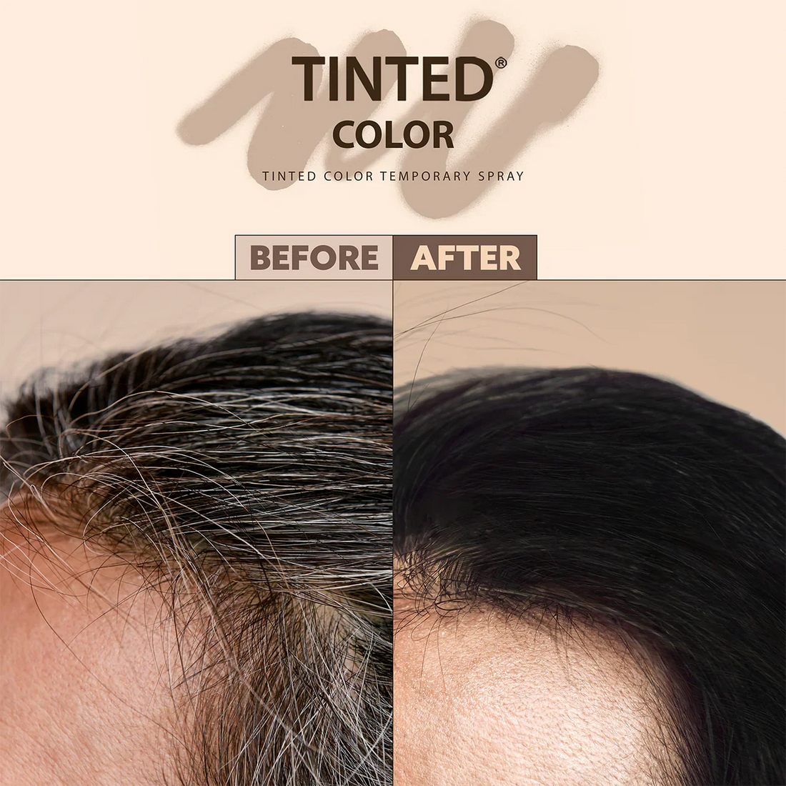 Ebin New York Tinted Color Temporary Spray Dark Brown 100ml | Tinting and Root Touch Up Spray