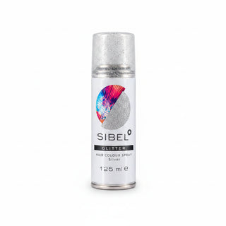 Sibel glitter hair colour spray silver 125ml temporary silver glitter spray for sparkle shine party styling look