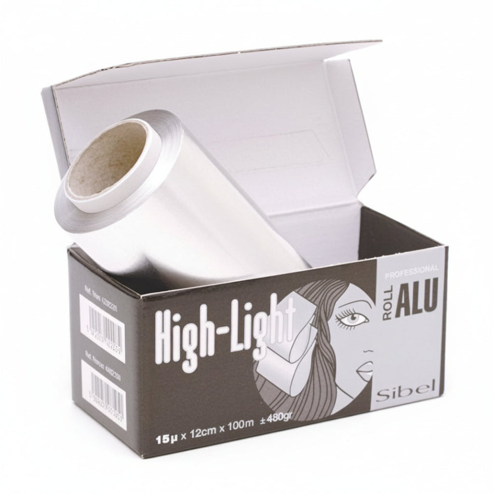 sibel highlight professional roll alu 455g aluminum hair foil for salon highlighting coloring