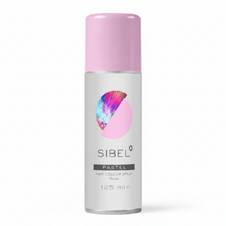 Sibel pastel hair colour spray rose 125ml temporary rose pink pastel hair spray for soft wash out styling and trendy color look
