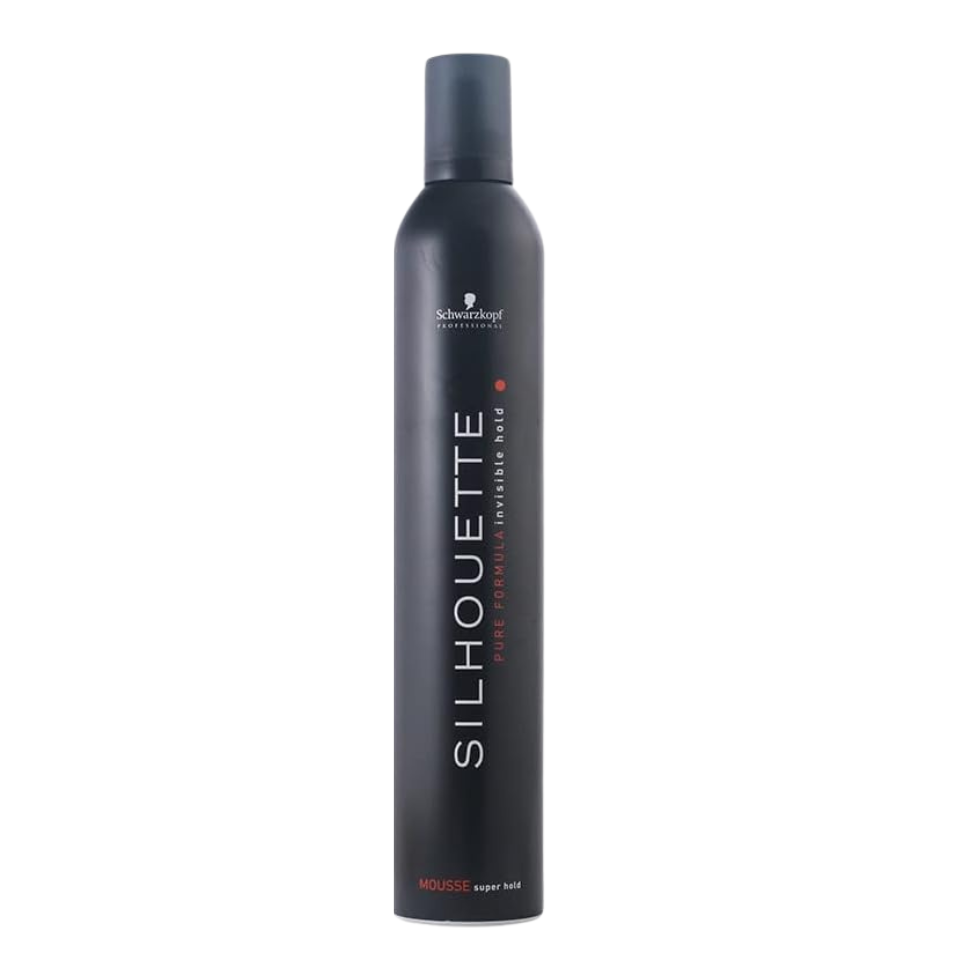 Silhouette by Schwarzkopf Super Hold Mousse 500ml for maximum hold and long lasting hair volume styling