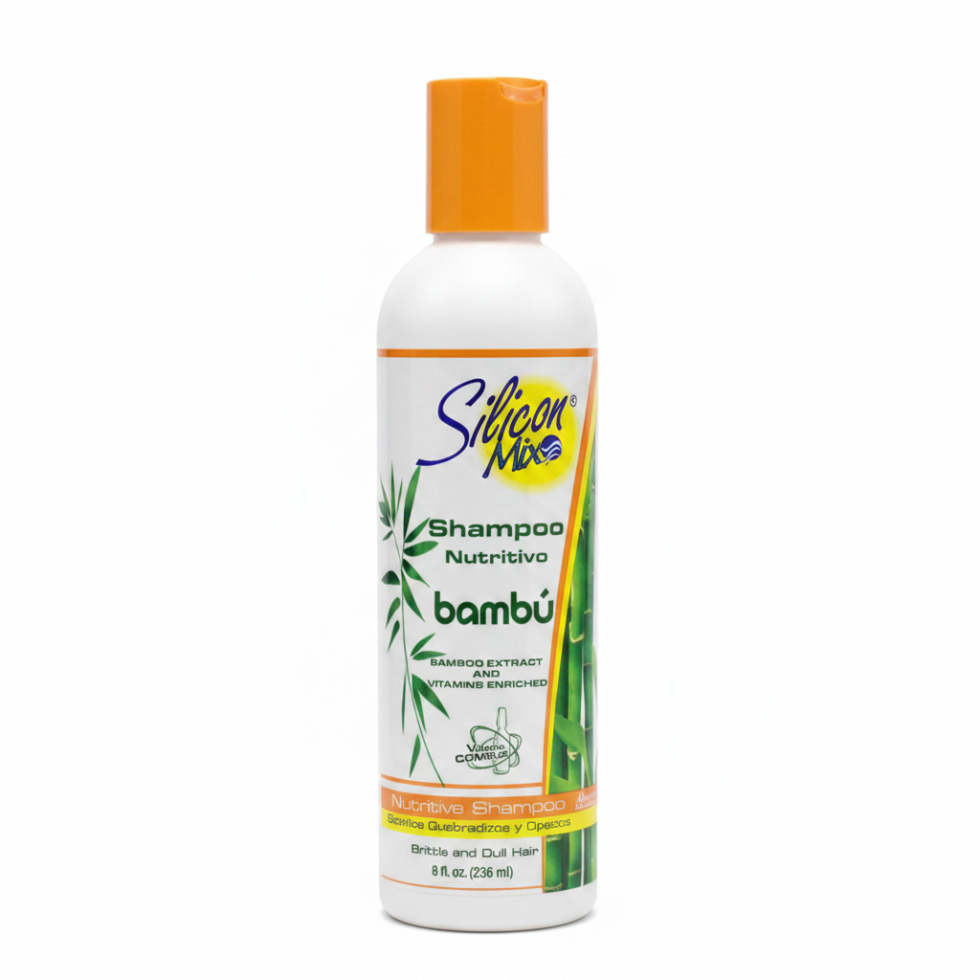 silicon mix bambu shampoo 8oz strengthening hair growth support gentle cleanse smooth healthy hair
