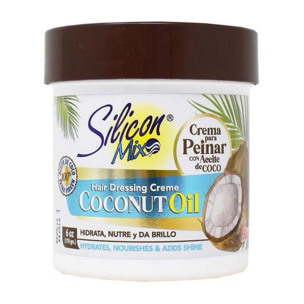 Silicon Mix coconut oil hair dressing creme nourishes smooths and styles hair