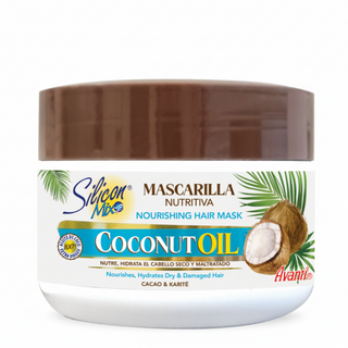 Silicon Mix coconut oil nourishing hair mask hydrates and adds shine to dry hair