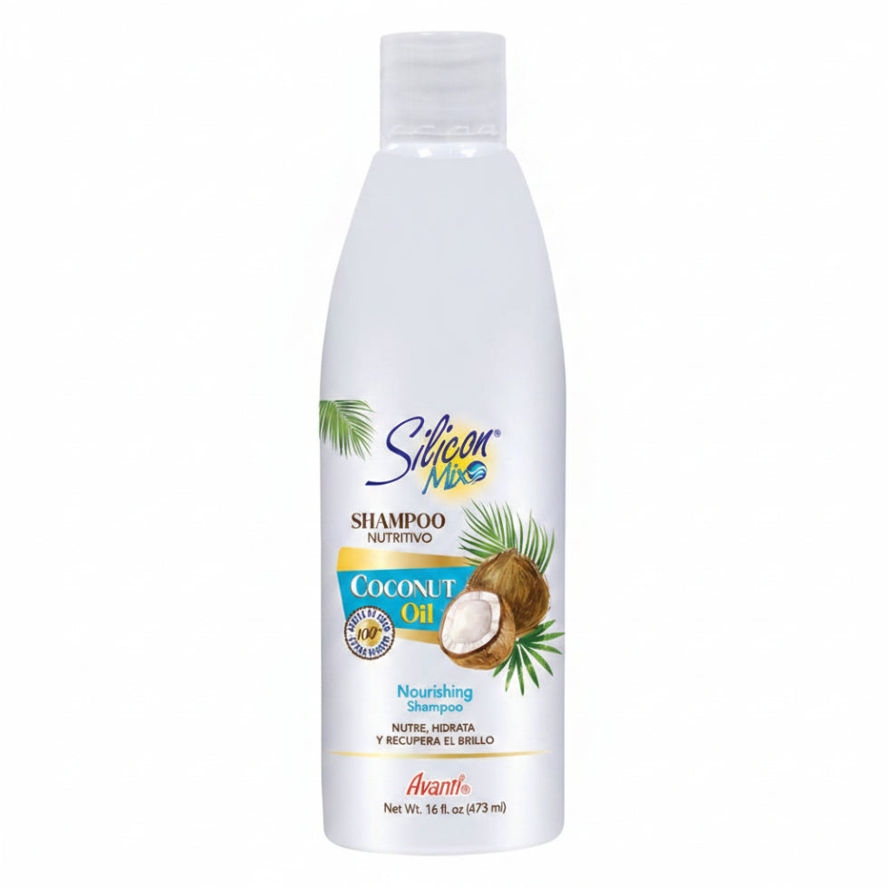 silicon mix coconut oil shampoo 16oz hydrating cleanse frizz control soft smooth shiny hair