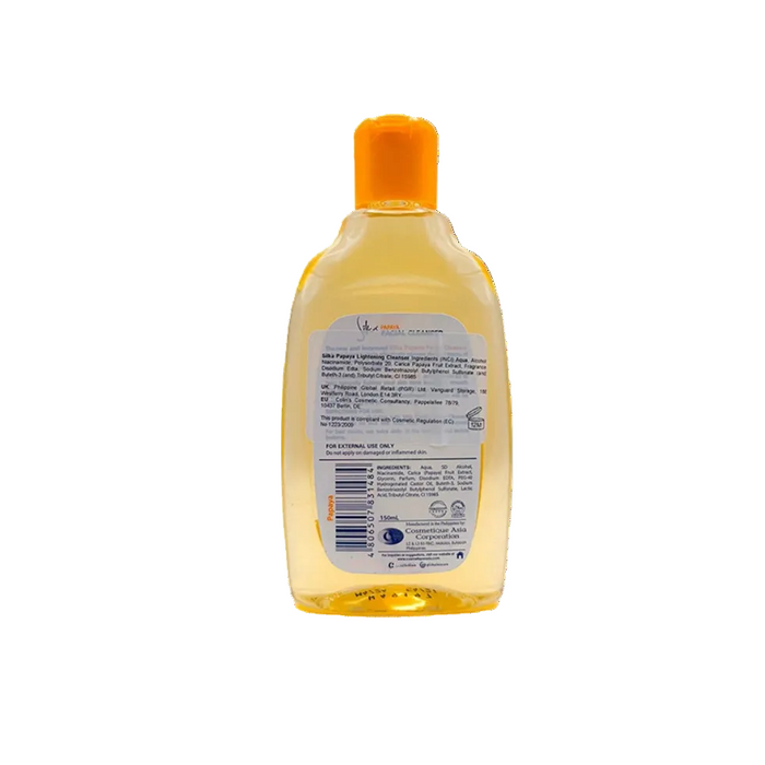 Silka Papaya Facial Cleanser 150ml deep cleansing face wash for fresh bright glowing skin.