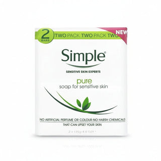simple pure soap 2x125g gentle cleansing soap for sensitive skin soft smooth fresh skin care routine