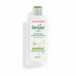 simple purifying cleansing lotion 200ml gentle makeup remover cleanser for impurities soft fresh skin care routine