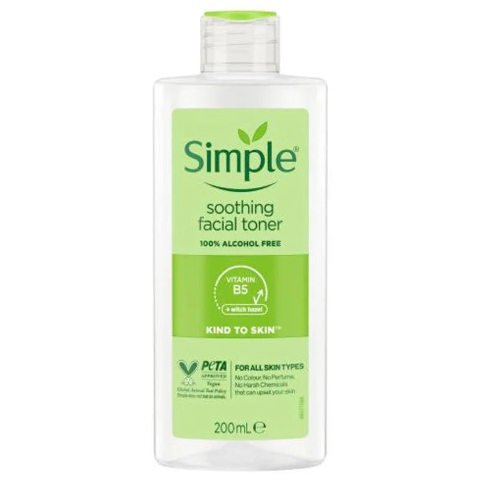 simple soothing facial toner 200ml alcohol free hydrating toner for sensitive skin fresh balanced skin