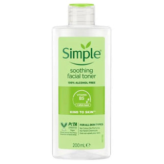 simple soothing facial toner 200ml alcohol free hydrating toner for sensitive skin fresh balanced skin