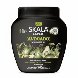Skala abacate avocado conditioning cream 1000g deep hydration strength and frizz control care for soft smooth and healthy looking hair