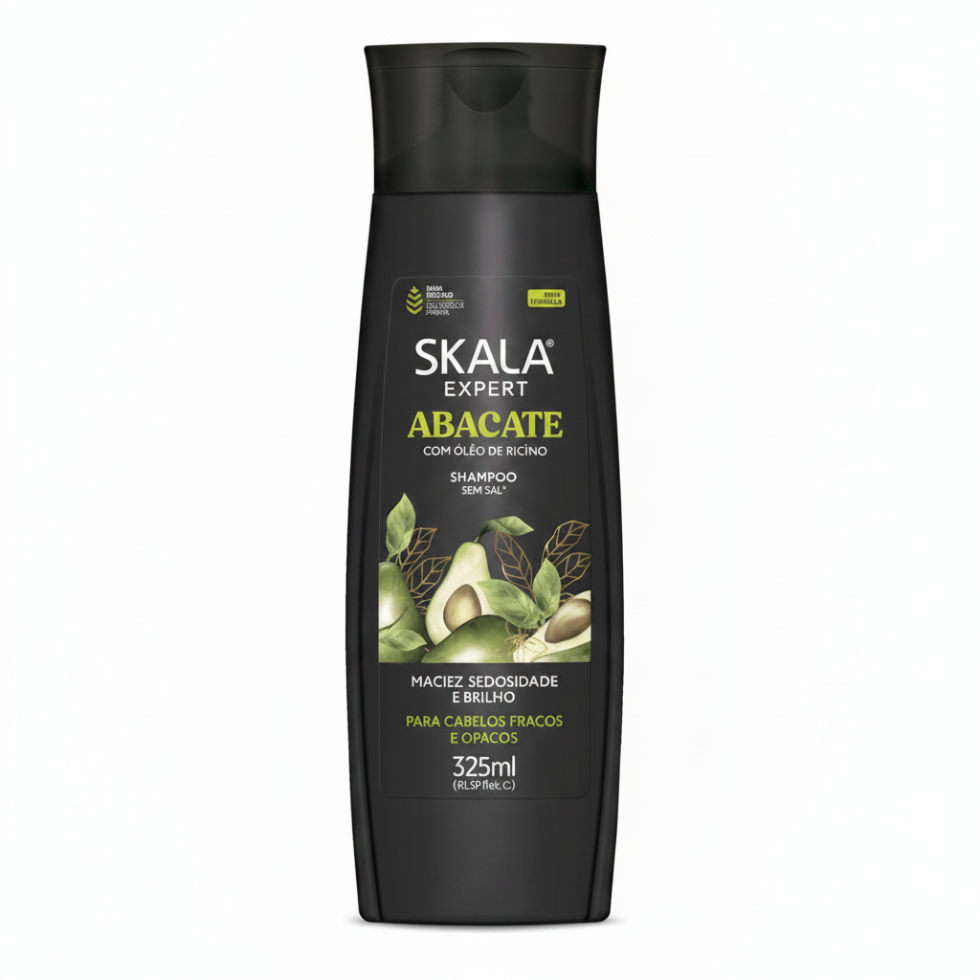 Skala abacate avocado shampoo 325ml moisture strength and shine hair cleanser for soft hydrated and healthy looking hair