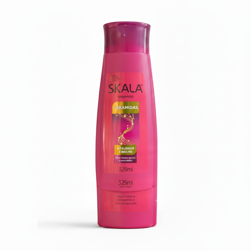 Skala ceramides shampoo 325ml shine boosting and cuticle sealing hair cleanser for smooth shiny and healthy looking hair