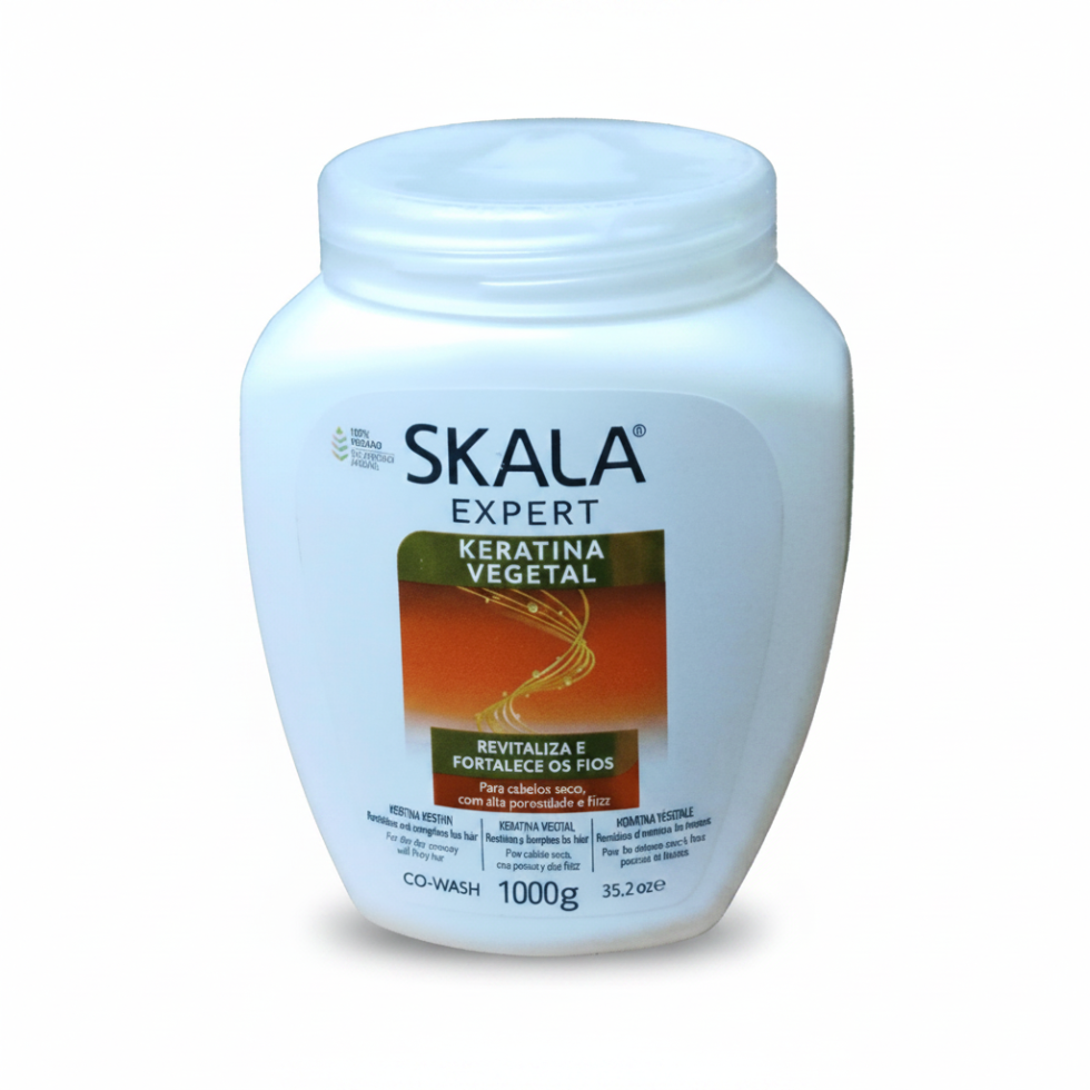 Skala keratina vegetal hair treatment cream 1000g strength and repair mask for damaged hair frizz control and healthy looking smooth hair