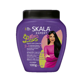 Skala mais lisos hair cream 1000g straight hair smoothing shine vegan sulfate free care for soft silky and frizz free hair