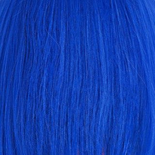 Sleek Big Afro Synthetic Wig Blue voluminous curly natural look afro hair wig bold fashion blue style