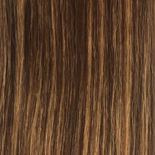 Sleek Fashion Idol 101 Hot EW clip-in hair extensions 5pcs 4/27 brown with blonde highlights natural volume lightweight easy styling hair pieces