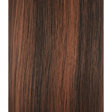 Sleek Fashion Idol 101 Hot Yaki weave 1B/33 natural textured hair extension with auburn highlight blend