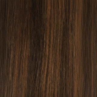 Sleek Fashion Idol 101 Hot Yaki weave 4/30 natural textured hair extension with warm brown highlight blend