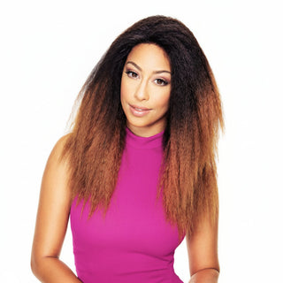 Sleek Abiola lace front wig natural look lightweight synthetic hair wig