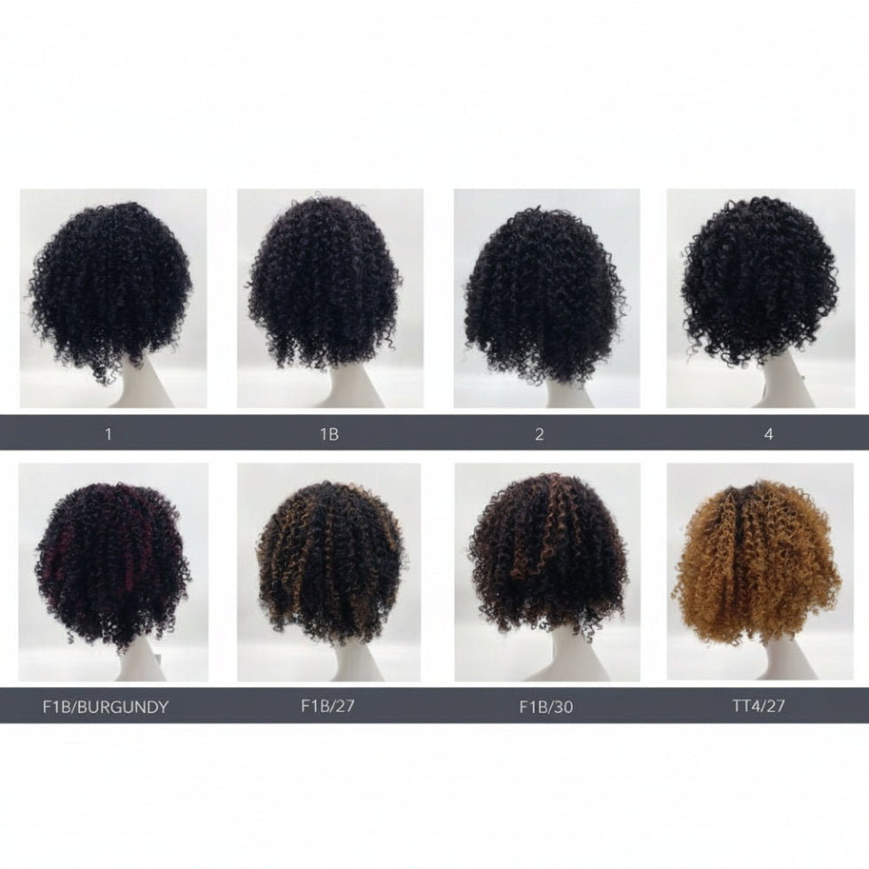 Sleek Evelyn curly synthetic wig with voluminous bouncy curls lightweight hair wig