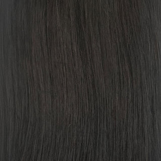 sleek hh wig chanelle 1b fashion idol asymmetric human hair bob side fringe natural dark soft lightweight ready to wear wig
