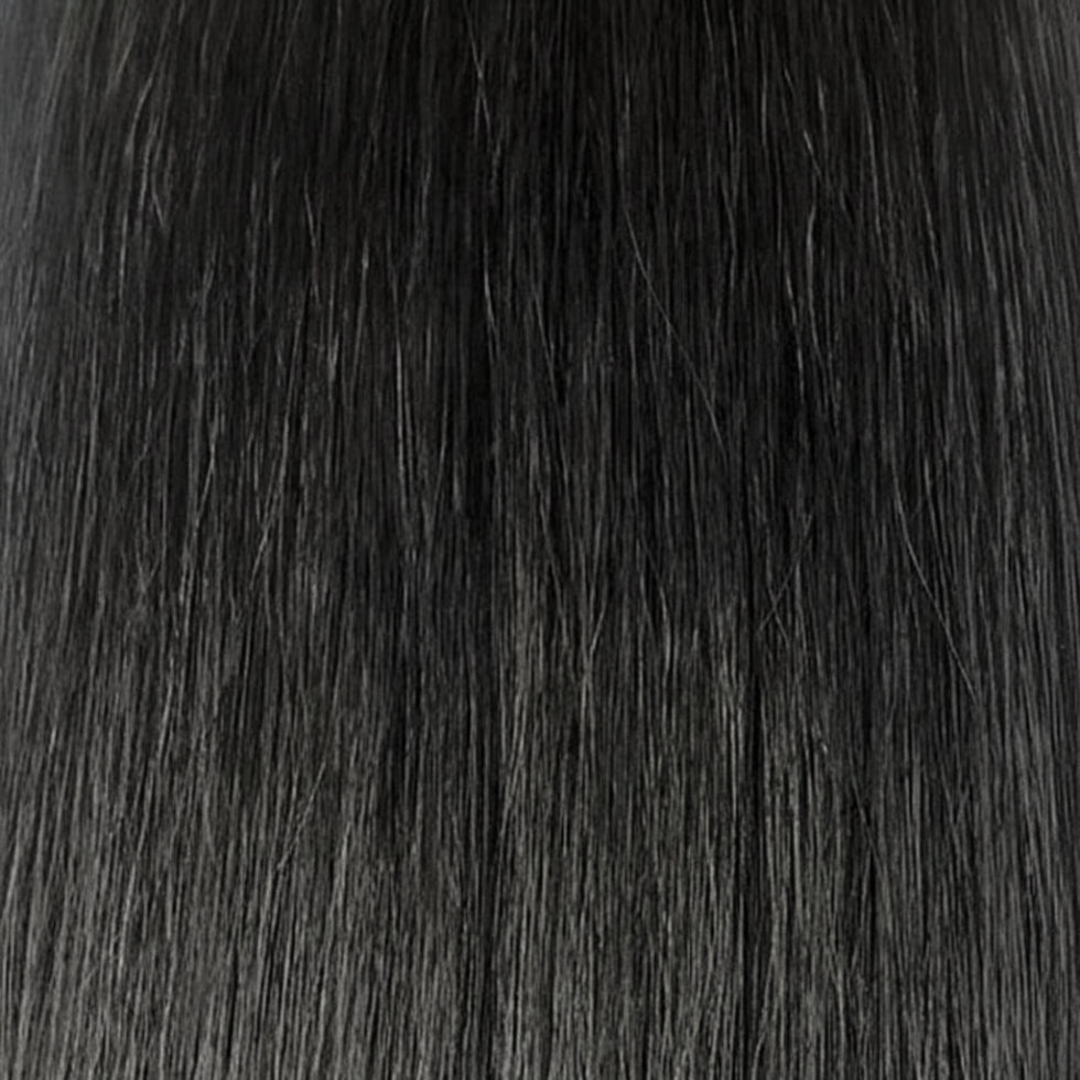 sleek hh wig chanelle 1 fashion idol asymmetric human hair bob side fringe natural dark soft lightweight ready to wear wig
